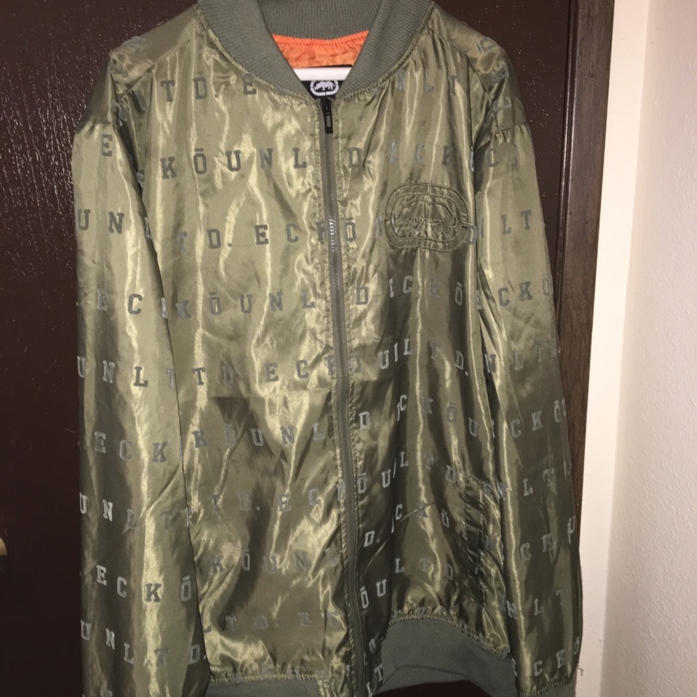 Ecko Unltd Olive Green Bomber Jacket